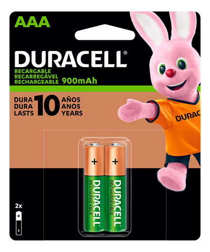 Pack 2 Pilas Aaa Recargables De 850mah Duracell