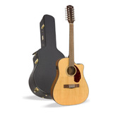 Violão Fender Cd-140 Sce 12 Cordas Dreadnought Cut Eletroac