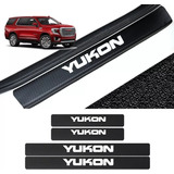 Sticker Protección De Estribos Gmc Yukon Fibra De Carbono 3m