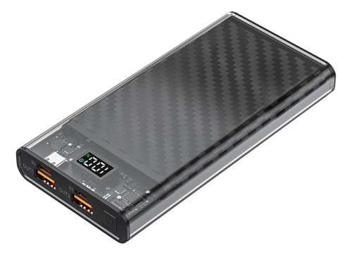 Power Bank Cargador Portatil 15000mah  Bateria Translucido