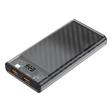 Power Bank Cargador Portatil 15000mah  Bateria Translucido