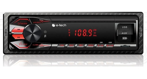 Radio Mp3 Automotiv E-tech Pre Bluetooth Usb Aux Sd Controle