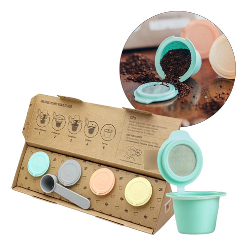 Capsulas Cafe Reutilizables Dosificador Nespresso Eco Trendy