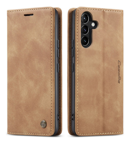 Funda Magnética De Piel Con Ranura De Piel Para Samsung Gala