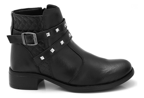 Bota Feminina Montaria Coturno Cano Curto Salto Baixo