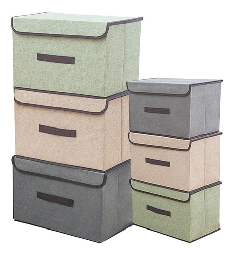 Cajas Organizadoras Tela Caja Almacenamiento Plegables 6 Pzs