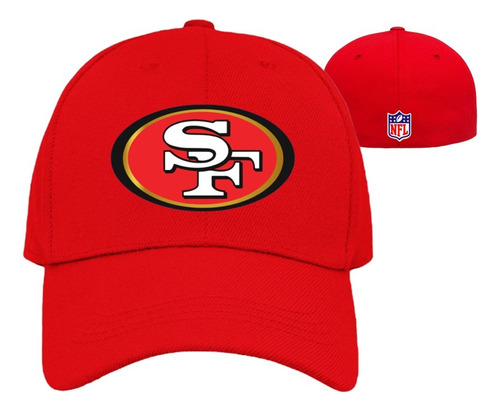 Gorra Nfl 49ers San Francisco 3d Logo Cerrada Flex Roja