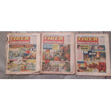 Lote X 3 Historieta Antiguo Tiger Ingles Rara Colec Enero 68