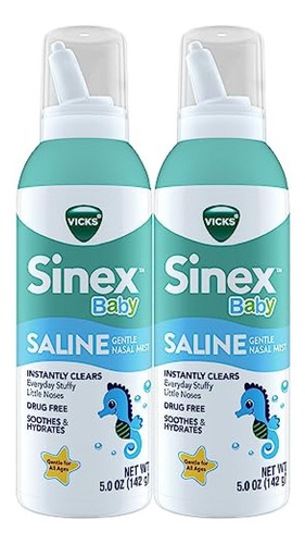 Suero Fisiologico  Vicks Sinex Baby Saline Nasal Spray, Nieb
