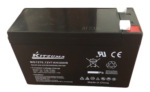 Bateria Alarma 12v 7ah 7a Recargable Leds Ups Garantia 1 Año