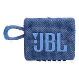 Caixa De Som Jbl Go3 Eco Bluetooth Ipx67 Blue