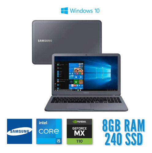 Notebook Samsung Expert Np350xaa - I5 8265u 8gb 240ssd - W10