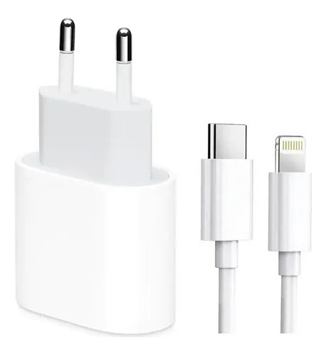 Cargador Para iPhone Carga Rapida 20w + Cable Lightning 