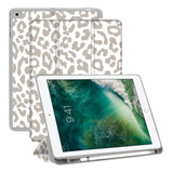 Funda Con Tapa Animal Print Compatible Con iPad De 6a Gen