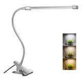 Lámpara Flexible Con Cuello De Cisne Led De 8 W Plata