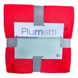 Manta Plumetti Flannel (127 X 152 Cm) Color Rojo