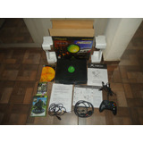 Xbox Clasico Con Caja, Manuales, Uniceles Y Juego Halo
