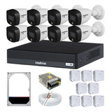 Kit Intelbras 8 Cameras Full Color Cftv Monitor 15pol Hd 1tb