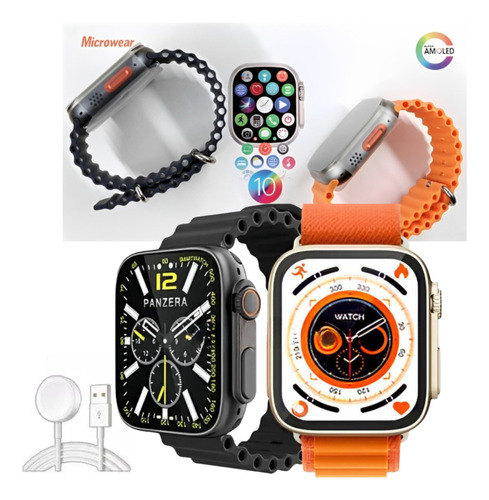 Smartwatch Ultra Max Série 10 Super Amoled 2gb Microwear