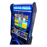 Maquina De Musica Jukebox 17 Polegadas Em Led Comercial Azul