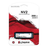 Hd Ssd M.2 Kingston Nv2 250gb Pci-e Nvme 2280 Gen4x4 Snv2s/250g 3500mb/s 