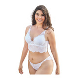 Panty Ivory Encaje Para Mujer Color Blanco 810-32