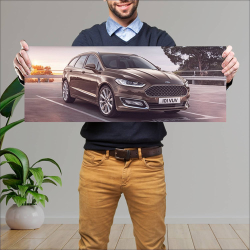 Cuadro 30x80cm Auto 2015 Ford Vignale Mondeo Tur 143