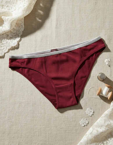 Bikini Algodón Dama Mujer Lurex En Cintura T&b 29231