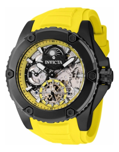 Relógio Invicta 42769 Automático 51mm Amarelo E Preto Akula