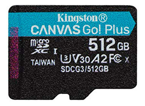 Tarjeta Microsdxc Kingston 512gb Canvas Go Plus | Velocidad 