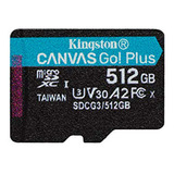 Tarjeta Microsdxc Kingston 512gb Canvas Go Plus | Velocidad 