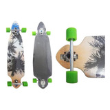 Longboard Skate Abec15 Truck Invertido Shape Roda Completo