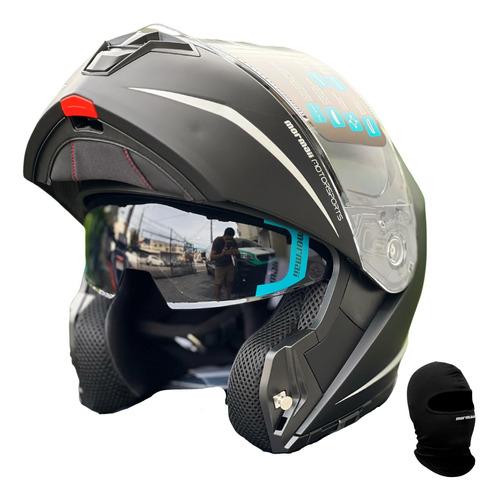 Capacete Moto Mormaii Articulado Tork Robocop Pro Mixs