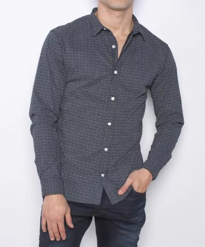 Camisa Estampada Old Bridge Modelo Holmes