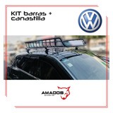 Kit Barras Alum+ Canastilla Reforzada Vw Vento 2013-2023 