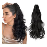 Extensiones De Cola Caballo Para Mujer Con Clip Garra Grande