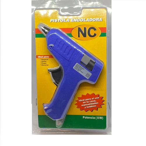 Pistola Encoladora Chica Kl-1012 8w Nc Color Azul