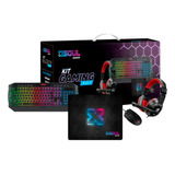 Soul Game-kit4e1 Combo Gamer Soul Teclado+mouse+auricular+mo