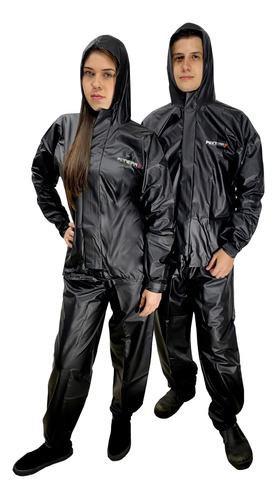 Conjunto Chuva Pioneira Combate Impermeavel Moto C/ Capuz