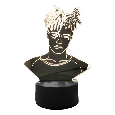 Rapero Americano Xxxtentacion Figura Led Luz Noche T | Envío gratis
