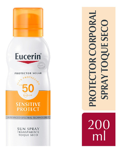 Eucerin Sun Body Spray Toque Seco Fps 50 200 Ml