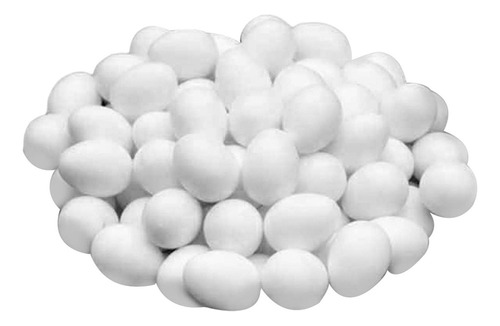 50 Piezas De Huevos De Paloma De Plástico Sólido Simulados