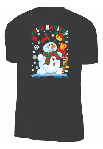 Camisetas Navidad Muñeco Papa Noel Reno Pinguino Adul Niño N