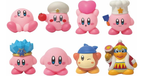 Set 8 Figuras De Kirby Video Juego Nuevas 