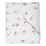 Toalha De Banho Para Bebe Soft Bamboo Mami Passaros 115x85