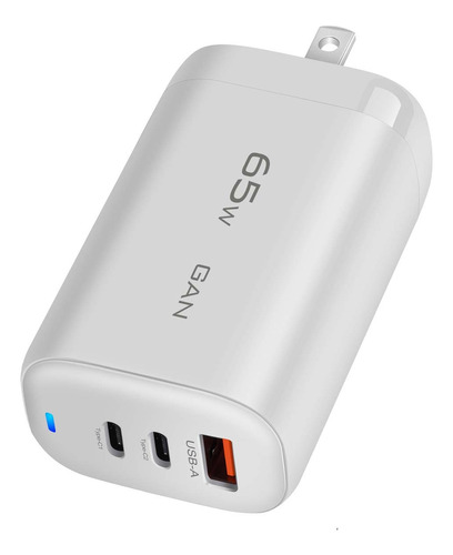 Cargador Tipo C 65w Compatible Carga Rápida Usb A + 2 Usb C