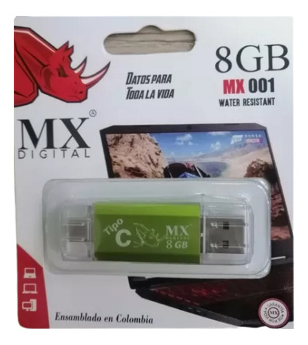 Memoria Usb Ttipo C Mx Digital 8 Gb