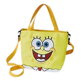 Bonita Bolsa De Mano Para Mujer De Bob Esponja En Amarillo