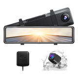 Akaso Dl12 2.5k Espejo Dash Cam Control De Voz 12 Pantall...