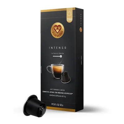 Cápsula de Café Intenso Compativel com Nespresso 3 Corações 10 unid | MercadoLivre